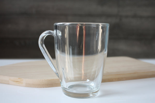 Tasse en verre classique avec anse (10 3/4oz) – VaniTEA Blends